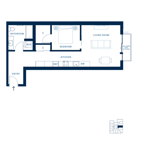 Shoresmith Apartments Urban I Floor Plan